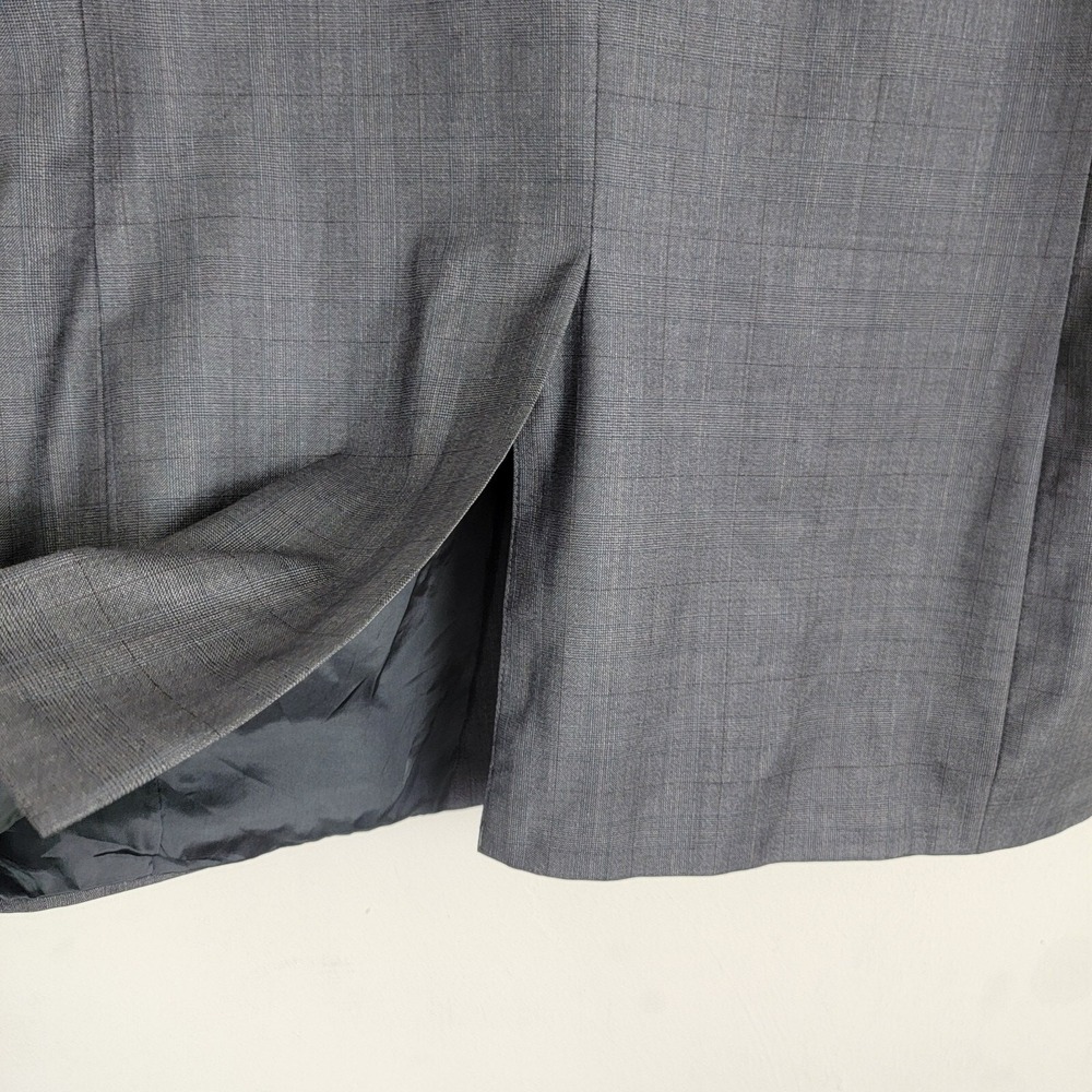Burberry's Blazer Suit Mens 43R Gray Wool Check Single Breast Notch Long Sleeve - Picture 6 of 16